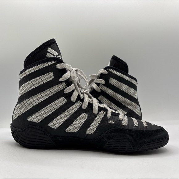 adidas Adizero Varner Wrestling Shoes FW1013 5.5 Black/Silver Men’s Lightweight - Picture 12 of 16